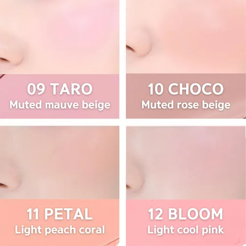 Miniatura 5 de BBIA Ready To Wear Downy - Rubor en crema para mejillas, 8 colores, cremoso, mezclable y modulable, textura húmeda y acabado mate, maquillaje facial