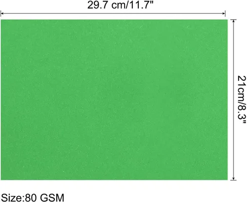 Miniatura 2 de MECCANIXITY 100 hojas de papel de copia a color de 8.3 x 11.7 pulgadas, papel de impresora de 80gsm, verde esmeralda para impresión de oficina