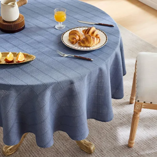 Miniatura 26 de ZeeMart Mantel (beige, redondo de 52 pulgadas)