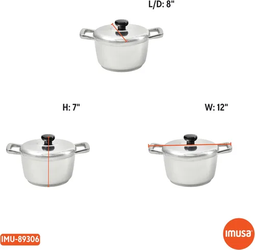 Miniatura 8 de IMUSA Horno holandés de aluminio fundido de 3.5qt H. Cajun