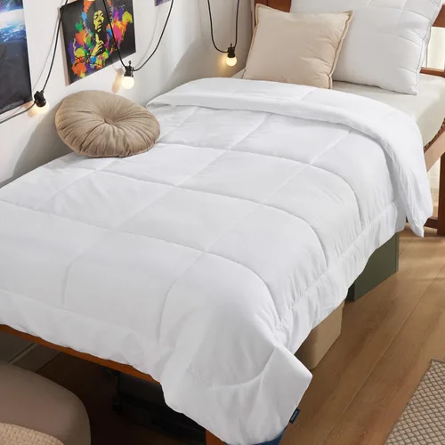 Miniatura 30 de Bedsure Edredones de edredón tamaño matrimonial, edredón acolchado alternativo, ultra suave y ligero, con 8 pestañas, lavable a máquina, 82 x 86