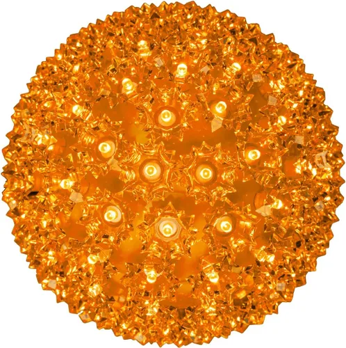 Miniatura 10 de Novelty Lights - Esfera de estrella de luz LED de 6 pulgadas con 50 luces, 100% verdadero parpadeo blanco cálido, bola de ornamento, cable