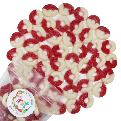 Miniatura 22 de FirstChoiceCandy Anillos de goma (mini fresa agria, 2 libras (paquete de 1))