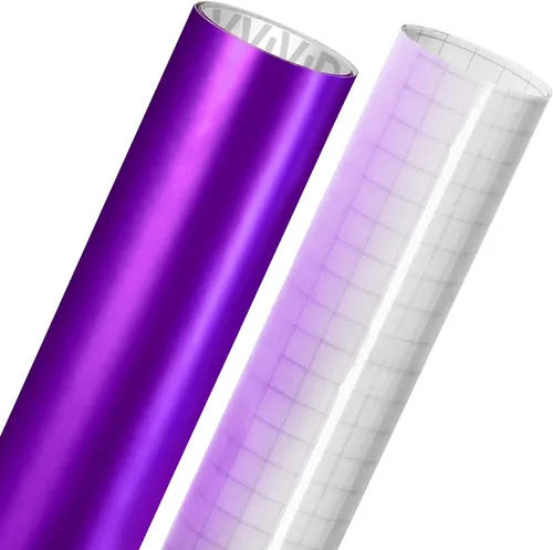 Miniatura 3 de VViViD Vinilo adhesivo cromado metálico brillante para manualidades, rollo de 12 x 30 pulgadas, incluye hoja de papel de transferencia oracal de 12