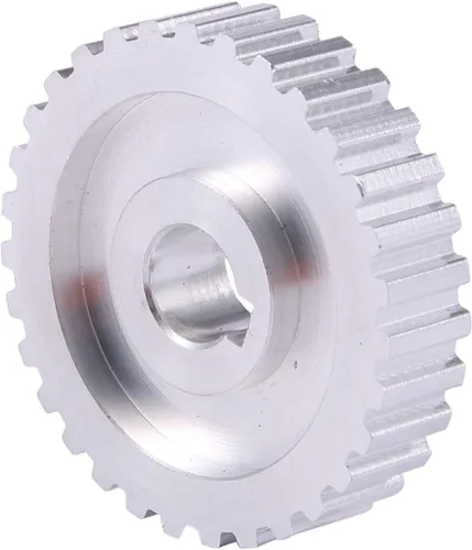 Miniatura 6 de 2 piezas de polea sincrónica de metal, rueda de transmisión de correa de motor S Cj0618, mini engranajes de torno de metal, engranajes de máquina