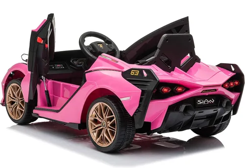 Miniatura 3 de Best Ride On Cars Lamborghini Sian, coche de paseo con batería de 12 V, color rosa