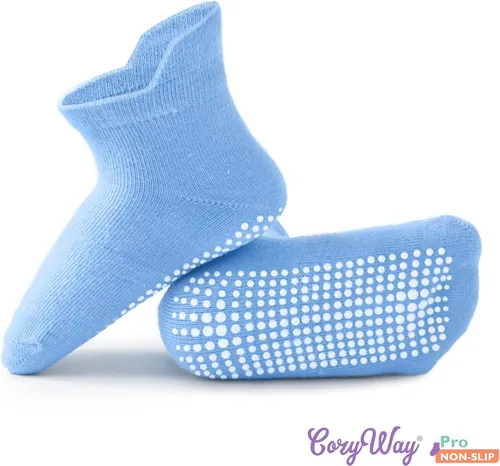 Miniatura 5 de CozyWay - Calcetines antideslizantes para bebés niños y niñas paquete de 6 y 12 unidades calcetines y tobilleras antideslizantes para bebés y niños