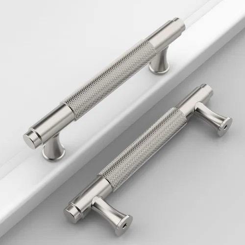 Miniatura 35 de Paquete de 10 tiradores dorados de 5 pulgadas (128 mm) para armarios con estrías, tiradores para cajones de cocina, herrajes para armarios