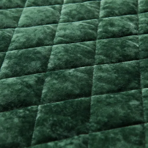 Miniatura 2 de Fredsure Juego de edredón de terciopelo envejecido, 3 piezas verde negruzco, cara de terciopelo envejecido y reverso de microfibra cepillada