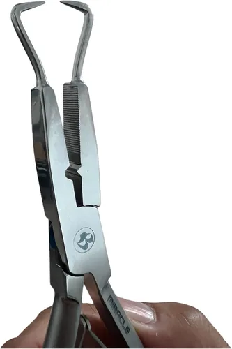 Miniatura 3 de Alicates de extensión de cabello Microlink – Herramienta profesional multifunción de acero inoxidable para aplicación de cuentas nano y microenlace