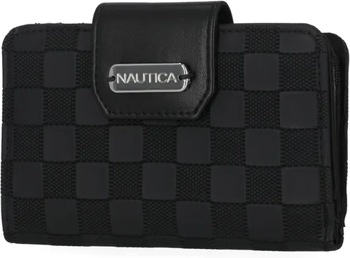 Miniatura 11 de Nautica para Mujeres, Cartera de Cuero Vegano RFID Close Reach, Pequeño Monedero Tarjetero con Bolsillo con Cremallera para Monedas y Ventana de ID