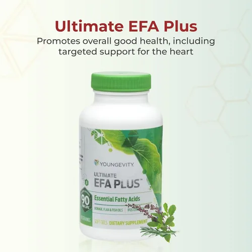 Miniatura 2 de Youngevity Ultimate EFA Plus – Ácidos grasos esenciales, 90 geles blandos – Fórmula equilibrada de aceite de pescado para un estilo de vida