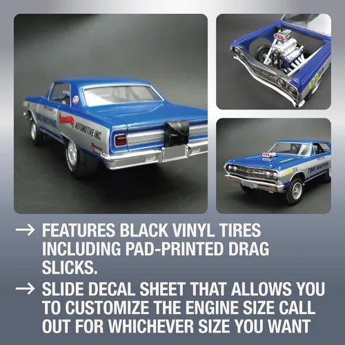 Miniatura 3 de AMT 1965 Chevy Chevelle AWB Time Machine 1:25 Kit de modelo a escala