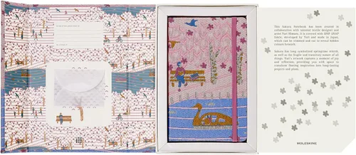 Miniatura 3 de Moleskine Edición Limitada Sakura - Cuaderno, tapa dura, grande (5 x 8.25 pulgadas), a rayas/con líneas, Caja de Coleccionista Premium Swan