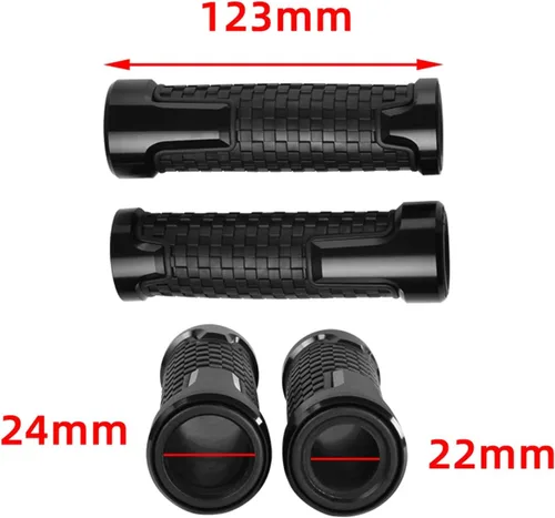 Miniatura 2 de Motorcycle Handlebar Motorcycle Handlebar Grips CNC Aluminum Rubber Moto Handle Thruster Grips for BMW R 1200 GS LC R1200GS R 1200GS ADV Adventure