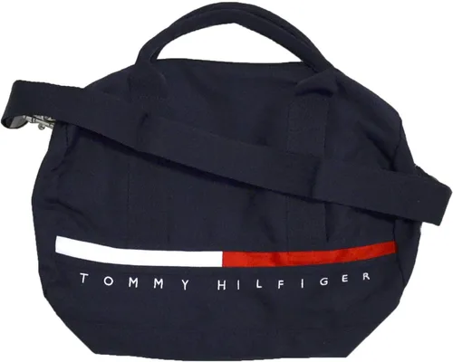 Miniatura 2 de Tommy Hilfiger Bolsa de lona grande con logotipo grande (azul marino)