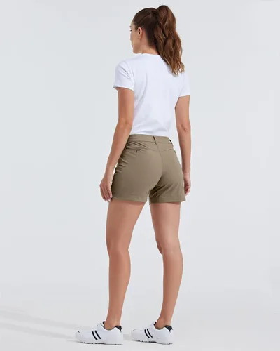 Miniatura 19 de Willit Pantalones cortos de golf de 4.5 pulgadas para mujer, de secado rápido, casuales, con bolsillos, resistentes al agua