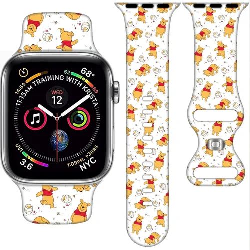 Miniatura 13 de Correa de silicona de dibujos animados compatible con Apple Watch de 1.496/1.575/1.614/1.654/1.732 pulgadas, bonitas correas de repuesto para Apple