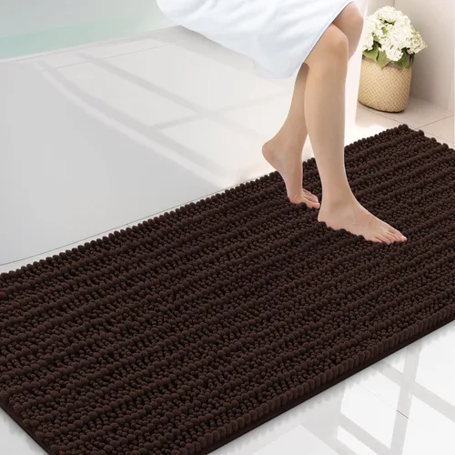 Miniatura 193 de Smiry Alfombras de Baño 24x16 pulgadas, Alfombras de Baño de Chenilla Extra Suaves y Absorbentes, Respaldo de Goma Antideslizante, Lavable a Máquina