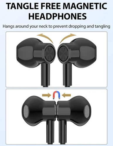 Miniatura 7 de Auriculares con cable para Apple Lightning con certificación MFi con puntas anticaída, magnéticos más grandes, auriculares con cable para iPhone 14