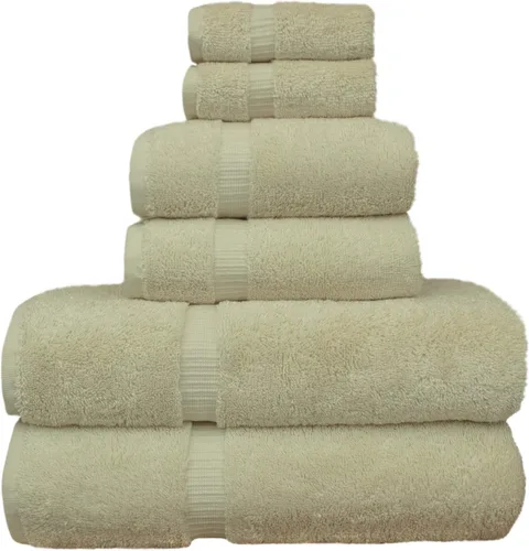 Miniatura 24 de Luxury Hotel & Spa Collection - Toalla ecológica de 100% algodón turco de 27 x 54 pulgadas (27 x 54 onzas), de secado rápido, para baño, borde