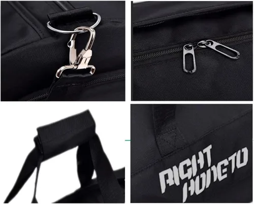 Miniatura 5 de Sutmdo Bolsas de gimnasio para hombres y mujeres, ligera, bolsa de lona deportiva con compartimentos para zapatos y húmedos, bolsa de lona