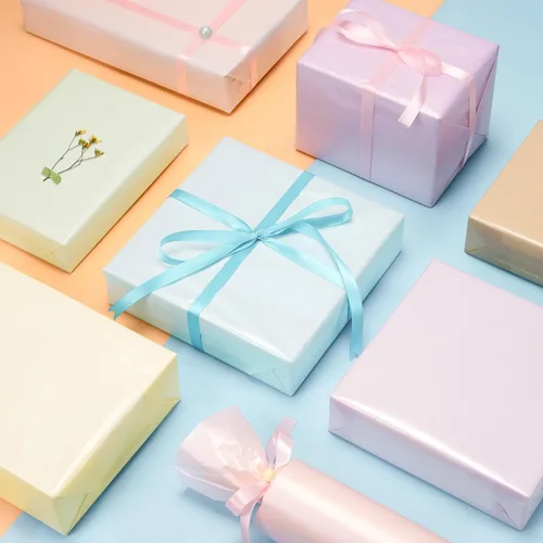 Miniatura 2 de Larcenciel 70 hojas de papel de seda, papel de seda metálico de regalo para bolsas de regalo, envoltura de regalo y embalaje, colorido papel