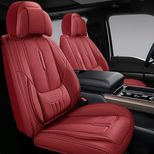 Miniatura 10 de NS YOLO Fundas de Asiento de Cuero de Cobertura Completa para Coches, SUV y Camiones, Protector de Asiento de Coche, Fundas de Asiento de Automóvil