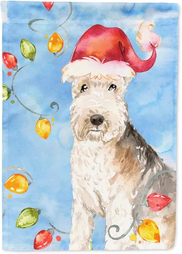 Miniatura 17 de Caroline's Treasures CK2484GF - Bandera decorativa para jardín de Alaskan Malamute con luces de Navidad, bandera decorativa para patio exterior