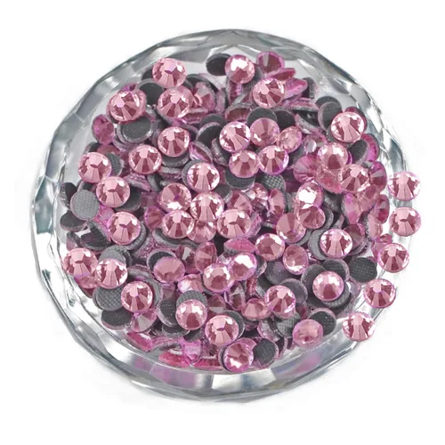 Miniatura 16 de LPBeads 10000 unidades de diamantes termoadhesivos SS6 amatista con parte trasera plana, gemas de diamantes de imitación de cristal redondas