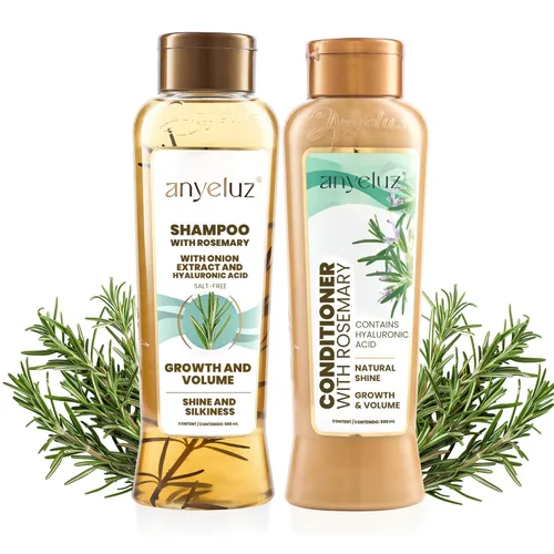 Miniatura 12 de ANYELUZ Juego de champú y acondicionador de aloe vera, con biotina, proporciona fuerza y vitalidad a tu cabello, elimina el exceso de aceite