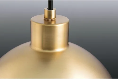 Miniatura 3 de Globe LED Collection - Lámpara colgante moderna de cristal ópalo de mediados de siglo, bronce cepillado