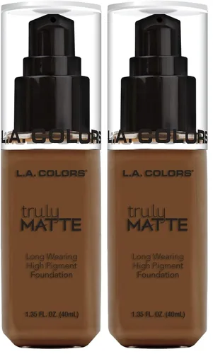 Miniatura 13 de L.A. Colors Base Mate Verdadera, Bronceado Profundo CLM361 (Paquete de 2)