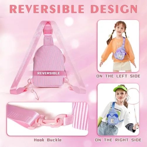 Miniatura 7 de Bolso bandolera para niñas pequeñas, regalos para el día de San Valentín para niños y niñas, regalo de cumpleaños para niños, hija, hermana, niña
