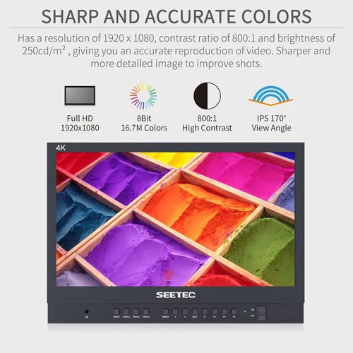 Miniatura 3 de ATEM156-CO - Monitor de director de transmisión en vivo de 15.6 pulgadas con 4 entradas HDMI, pantalla dividida cuádruple para ATEM Mini Video