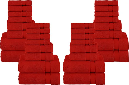 Miniatura 34 de Elegant Comfort Juego de 8 toallas de algodón de alta calidad, incluye 4 toallas pequeñas, 2 toallas de mano y 2 toallas de baño, 100% algodón