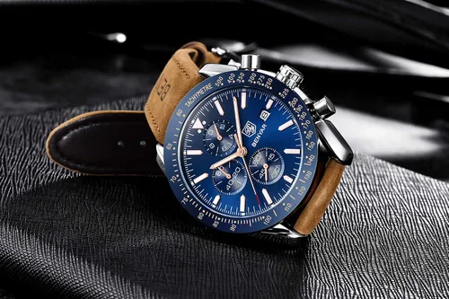 Miniatura 9 de BY BENYAR Reloj de pulsera para hombre Tienda analógico relojes para hombre negocios trabajo impermeable cronógrafo para hombre moda minimalista