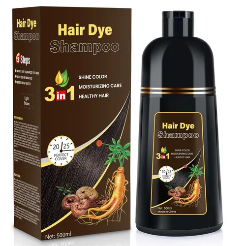 Miniatura 8 de YOURTONE Champú de tinte para cabello castaño oscuro 3 EN 1, champú de color para cabello gris con cobertura para mujeres y hombres, fórmula herbal
