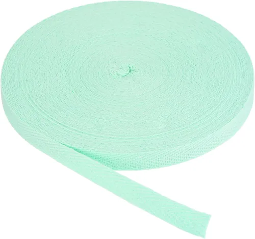 Miniatura 245 de PATIKIL Cinta de sarga de algodón de 1 pulgada, 50 yardas, cinta de algodón, cinta de encuadernación al bies, cinta de espiga para costura, Verde