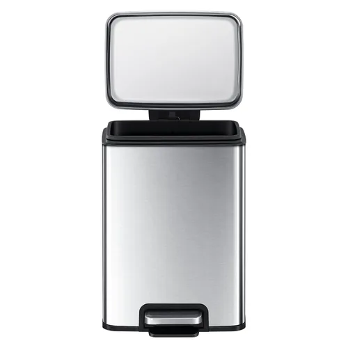 Miniatura 8 de EKO Madison - Basurero de acero inoxidable cepillado de 3.2 galones/12 litros para baño, cubo de basura o cubo de reciclaje, forro
