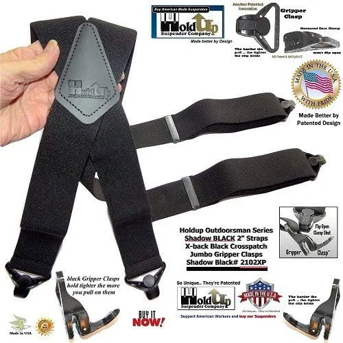 Miniatura 3 de Holdup - Tirantes de la serie Outdoorsman de 2 pulgadas de ancho para hombre con plástico compuesto patentado por EE. UU