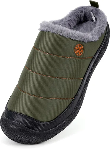 Miniatura 2 de Eagsouni - Pantuflas de casa para hombre con forro de piel para invierno