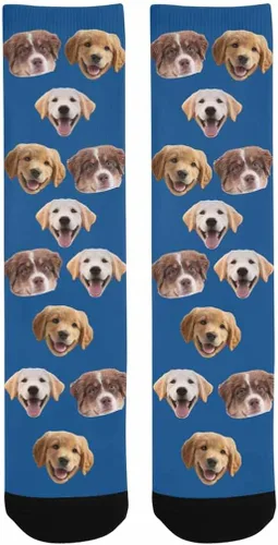 Miniatura 91 de Artsadd Calcetines personalizados para mujeres y hombres, amantes de los perros y gatos, regalos divertidos unisex personalizados