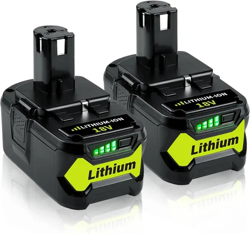 FERRYBOAT Ryobi - Paquete de 2 unidades actualizadas de 7000 mAh de repuesto de iones de litio de 18 V para batería Ryobi de 18 V P102 P103 P104