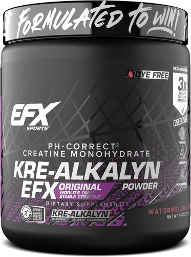 Miniatura 17 de EFX Sports Kre-Alkalyn EFX Powder Suplemento en polvo de monohidrato de creatina pH correcto Fuerza, crecimiento muscular y rendimiento 66