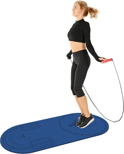 Alfombrilla antideslizante para saltar con cuerda de absorción de impactos, para adultos y niños, para el hogar, interior, entrenamiento, ejercicio