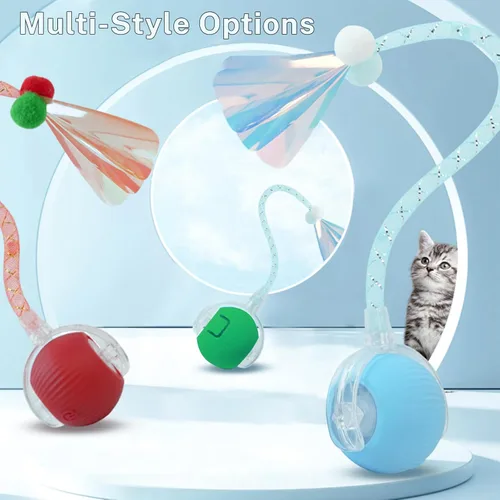 Miniatura 5 de Nuevo Juguete de Pelota para Gatos Mejorado - Speedy Tail 2.0 Juguete para Gatos, Pelota de Juguete Interactiva para Gatos, Juguetes Estimulantes