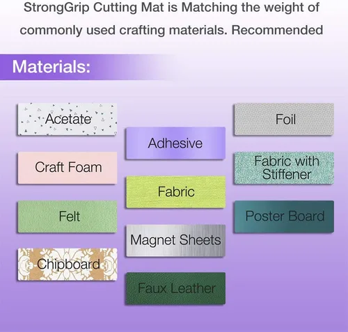 Miniatura 6 de REALIKE - Alfombrilla de corte LightGrip de 12 x 12 pulgadas compatible con Cricut Maker 3/Maker 4/Maker/Explore 3/4/Air 2/Air/One (3 alfombrillas)