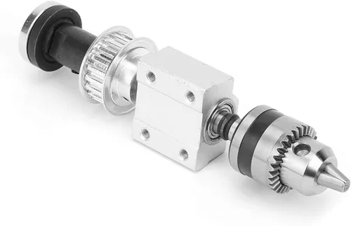 Miniatura 2 de Garosa Asamblea de husillo sin alimentación Morse Drill Chuck Biela Mesa Taladro B12 portabrocas M10 manga de eje DIY carpintería corte mesa