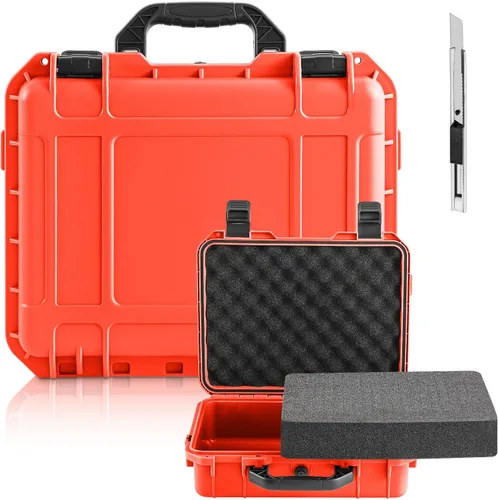 Miniatura 26 de Relaxweex 1 Pieza Estuche Rígido Impermeable de 14.3 x 11.4 x 4.5 Pulgadas con Inserto de Espuma Personalizable DIY Estuche Protector Portátil